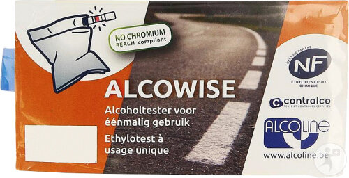 Alcowise Éthylotest À Usage Unique 1 Pièce