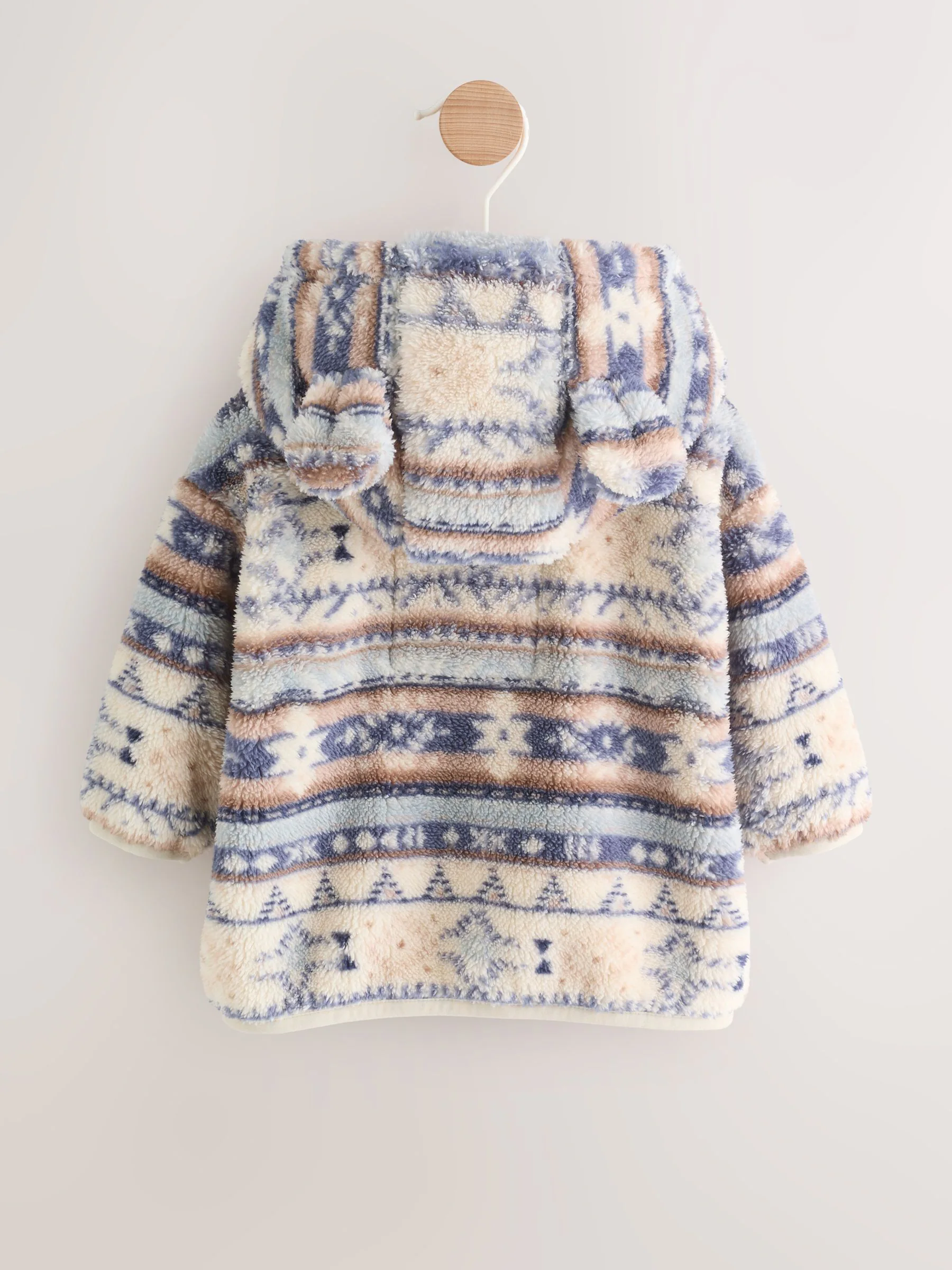 Blauw - Fleece Baby Jacket met ritssluiting (0mnd-2jr)
