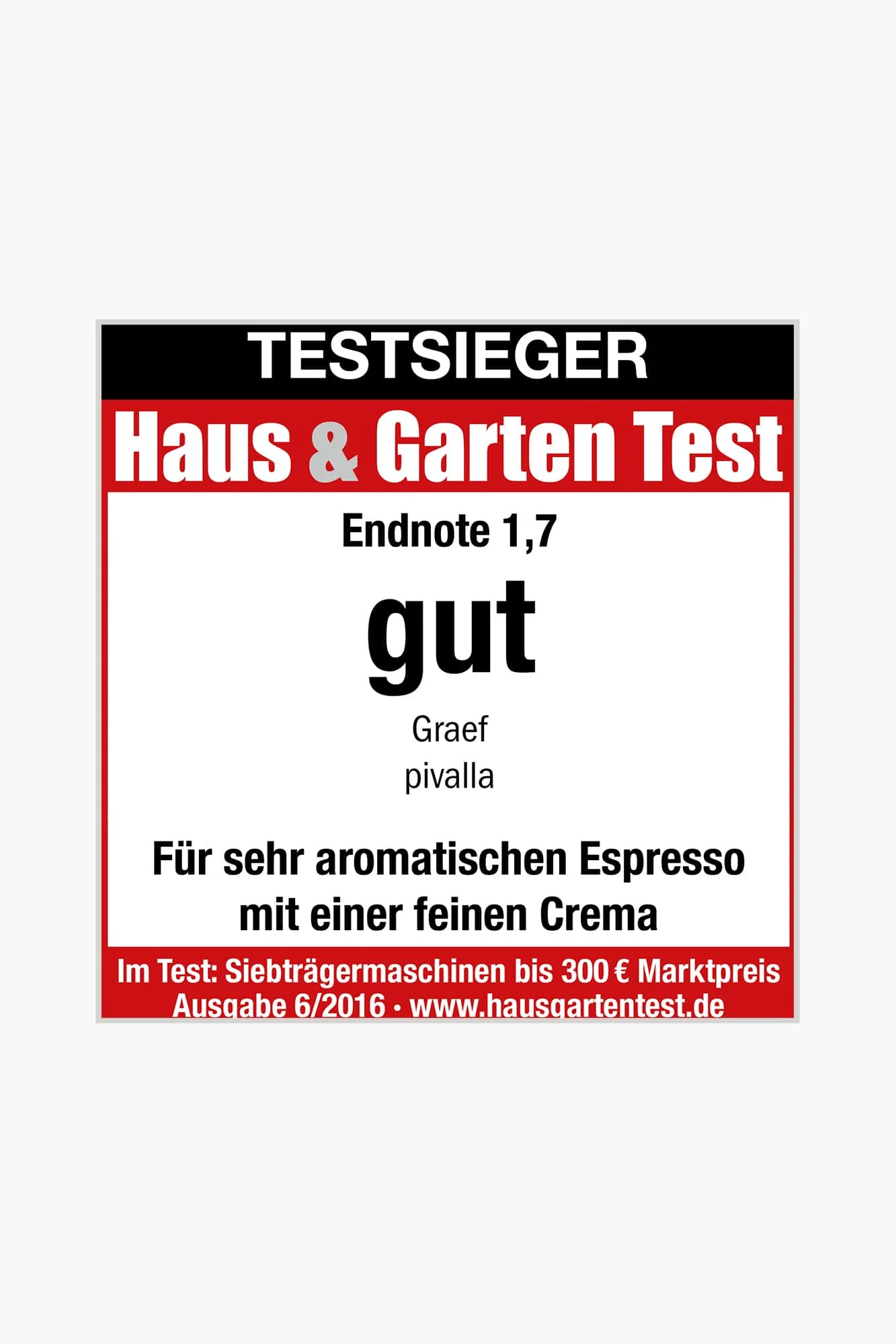 Graef Espressomaschine Pivalla ES702EU01 inkl. Kapselsiebträger