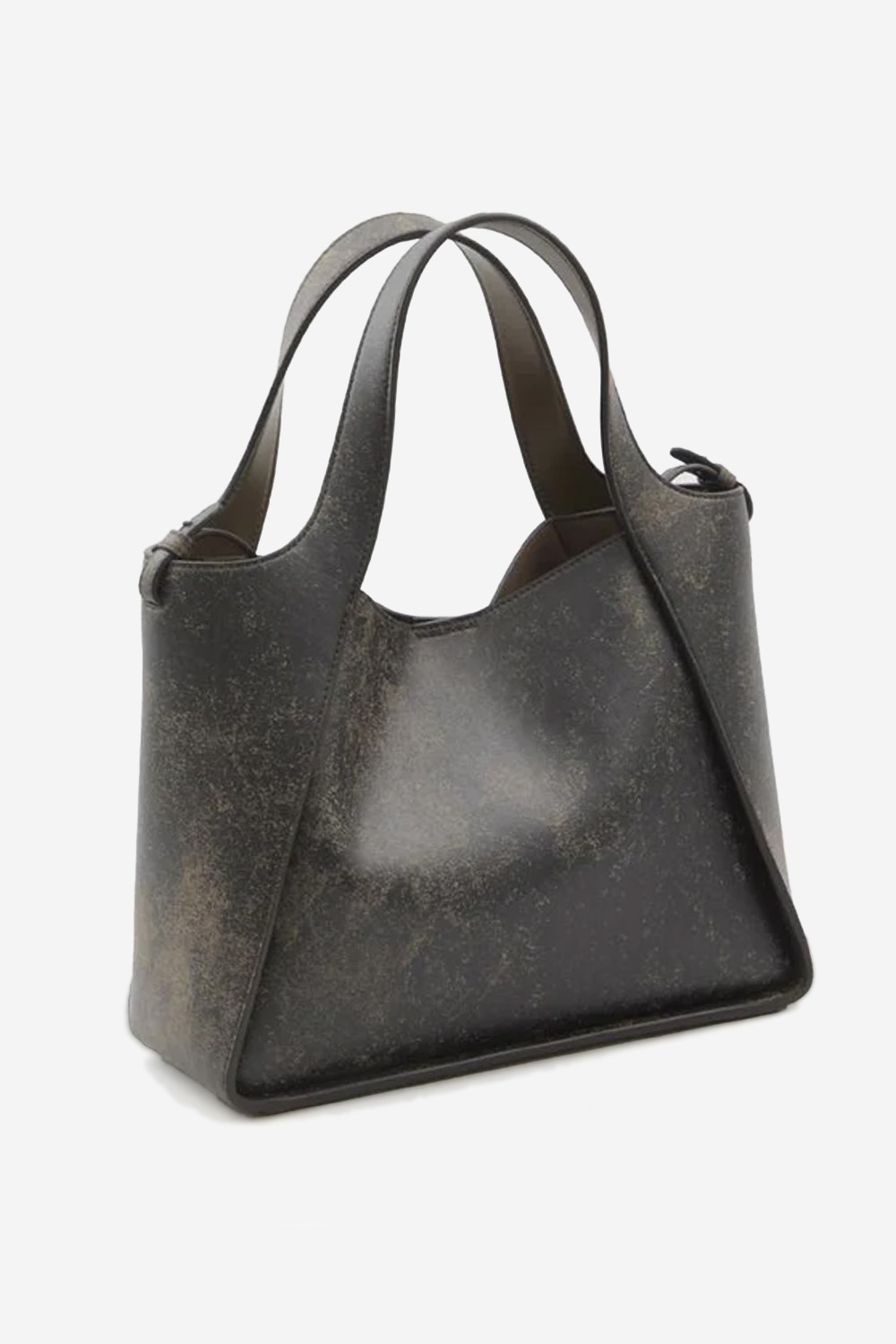 Logo aged crossbody tote bag