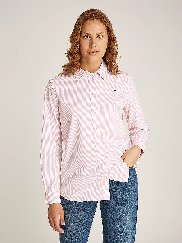 TOMMY JEANS Hemdbluse  rosa