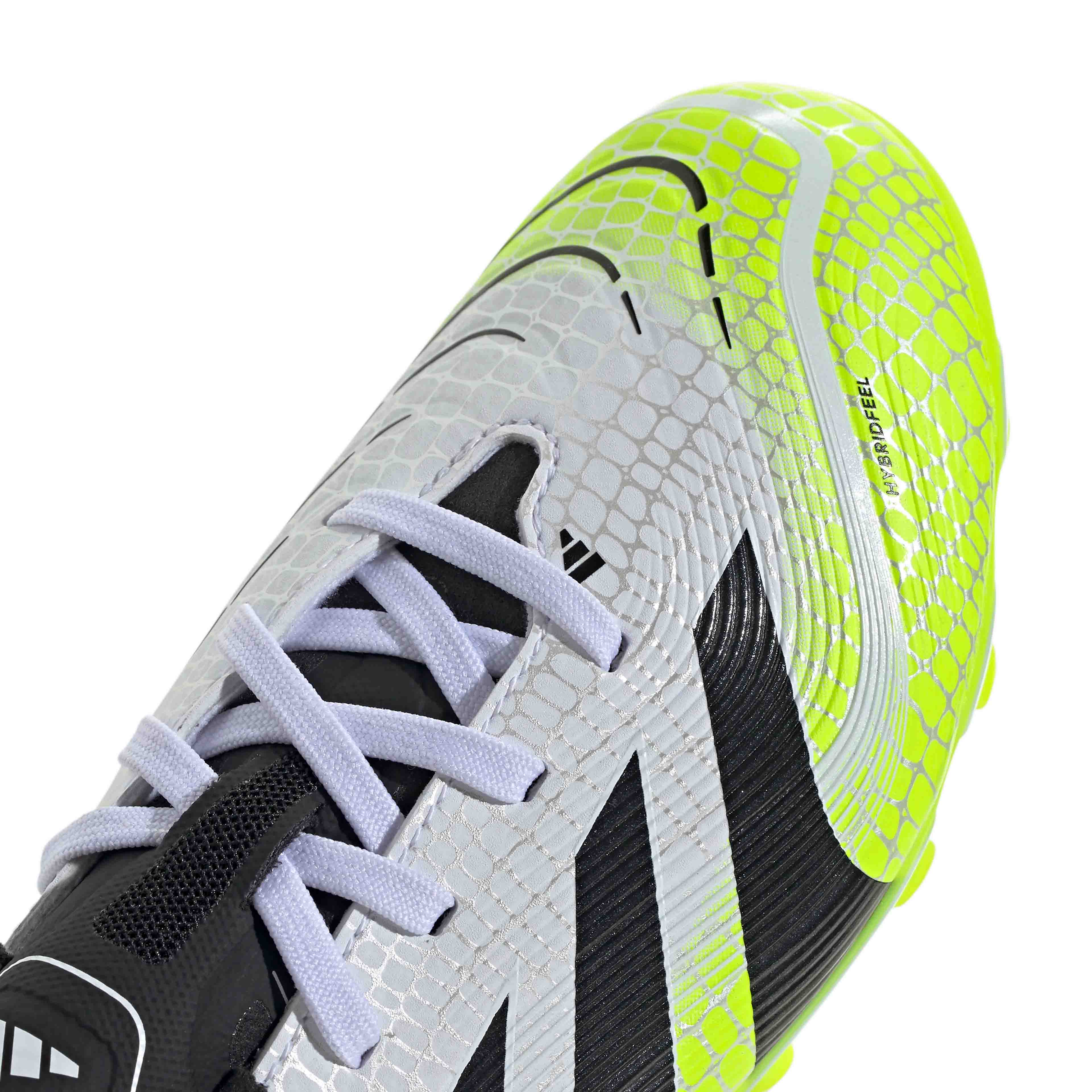 Predator League MG Junior Cloud White/Core Black/Lucid Lemon