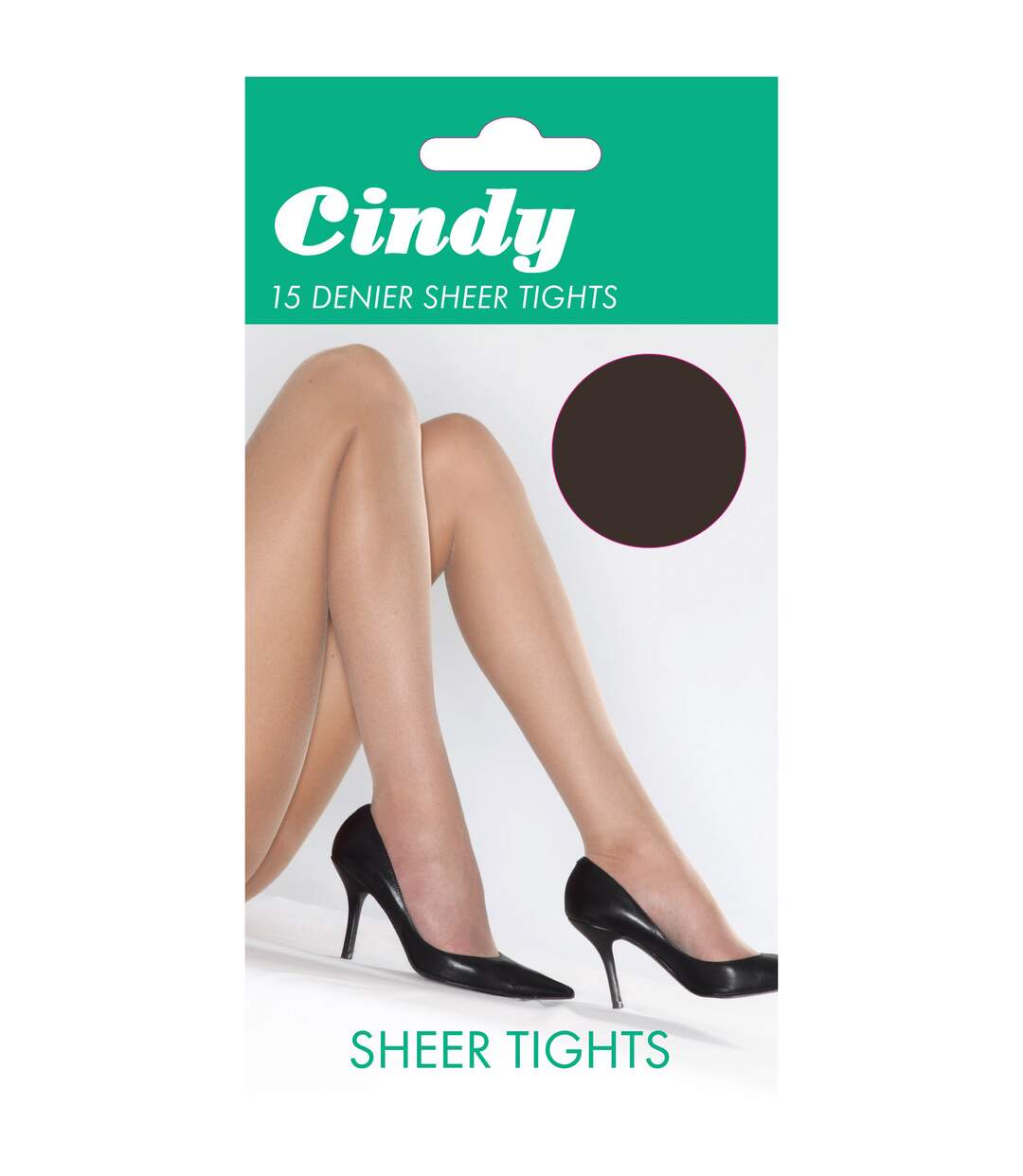 Cindy - Collants satinés 15 deniers (1 paire) - Femme (Marron foncé) - UTLW111