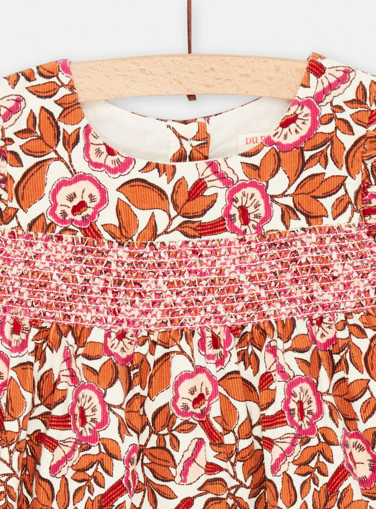 Robe à manches courtes pour bébé fille