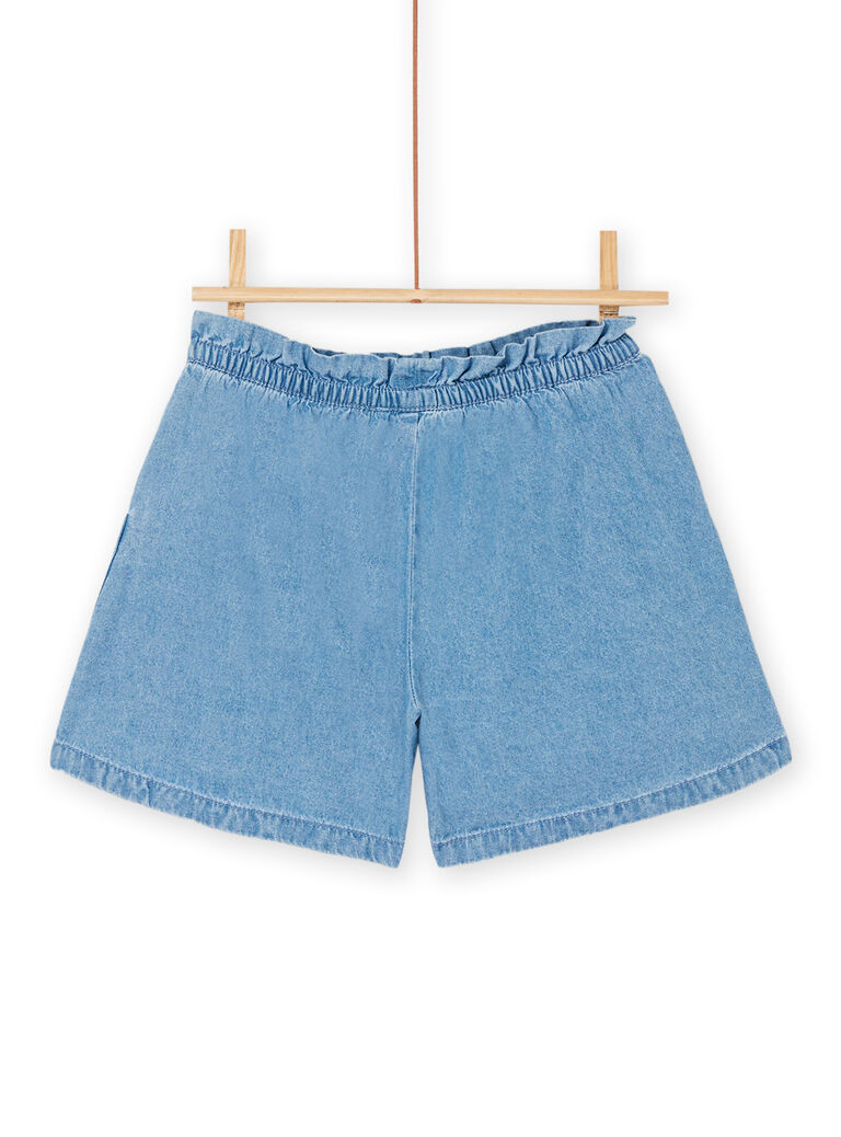 Short fluide bleu clair