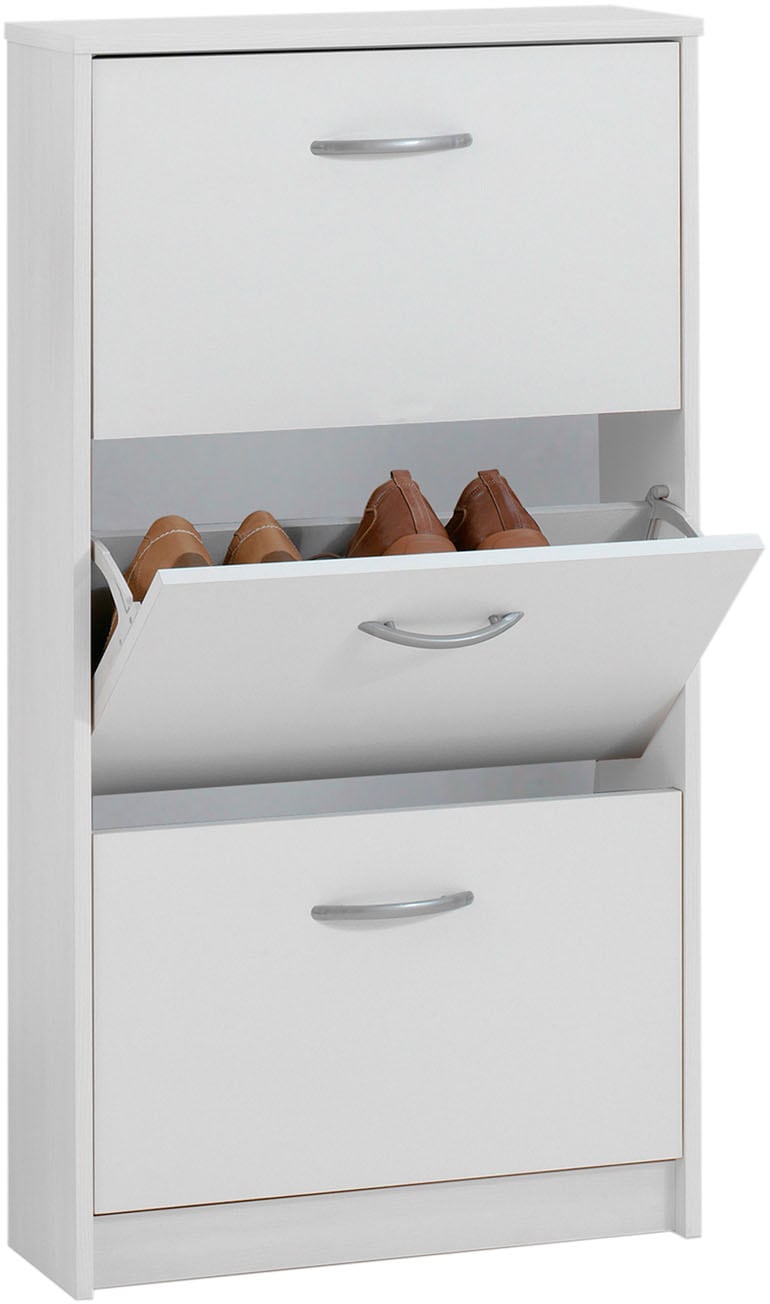 FMD Schuhschrank »Step 3« Breite 58,5 cm, Tief 17 cm, mit 3 Klappen, Schuhkipper