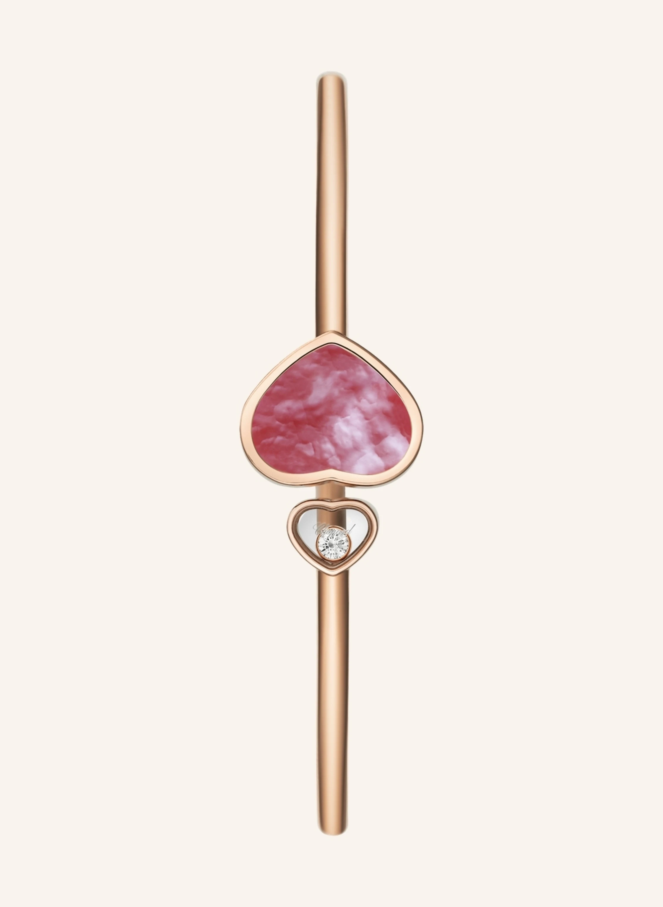 Chopard Armreif HAPPY HEARTS NAKED HEART FOUNDATION Armreif aus 18 Karat Roségold, Diamanten und rosa Perlmutt