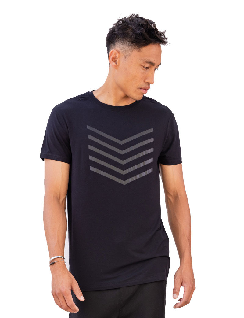 HBT BASICS | HAILEY MC TSHIRT HOMME NOIR/NOIR