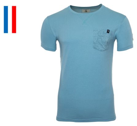 T-Shirt Manches Courtes LeBram Poche Grand Ballon Blanc Vert