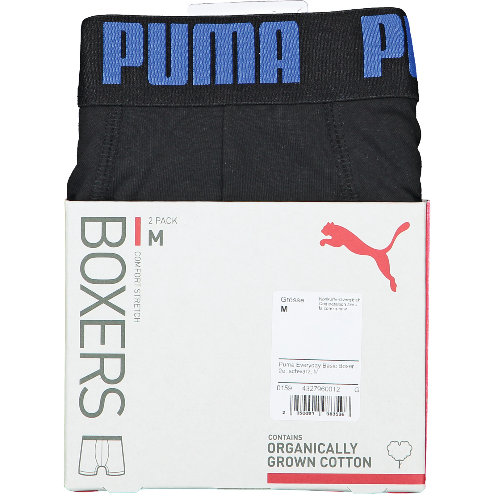 Puma Herren-Boxershorts Everyday Basic, 2 Stück XL, schwarz
