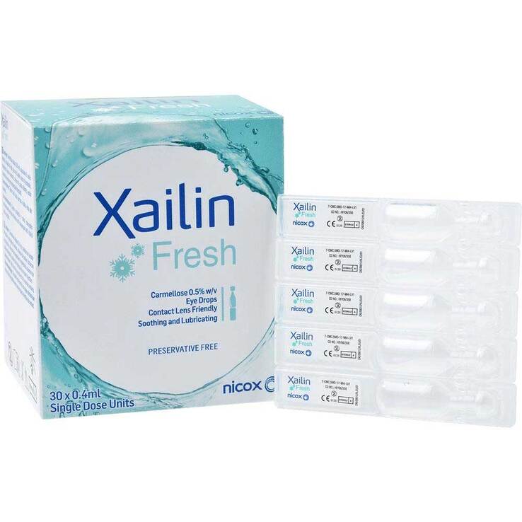 Xailin Fresh Augentropfen, 30X0.4 ml