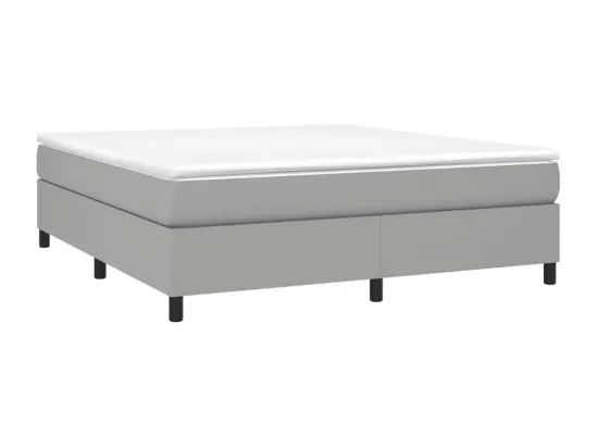 Sommier à lattes de lit Gris clair 180x200 cm Tissu
