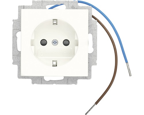 Busch-Jaeger 20 EUCBLI-914 stopcontact met nachtoriëntatieverlichting + verhoogde aanraakbeveiliging Balance SI alpinewit