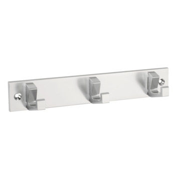 Siro kapstok 3 haken Kristel aluminium 210 mm