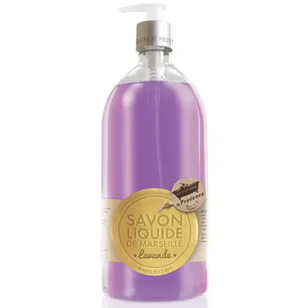 Les Petits Bains de Provence Savon Liquide de Marseille Lavande 1L