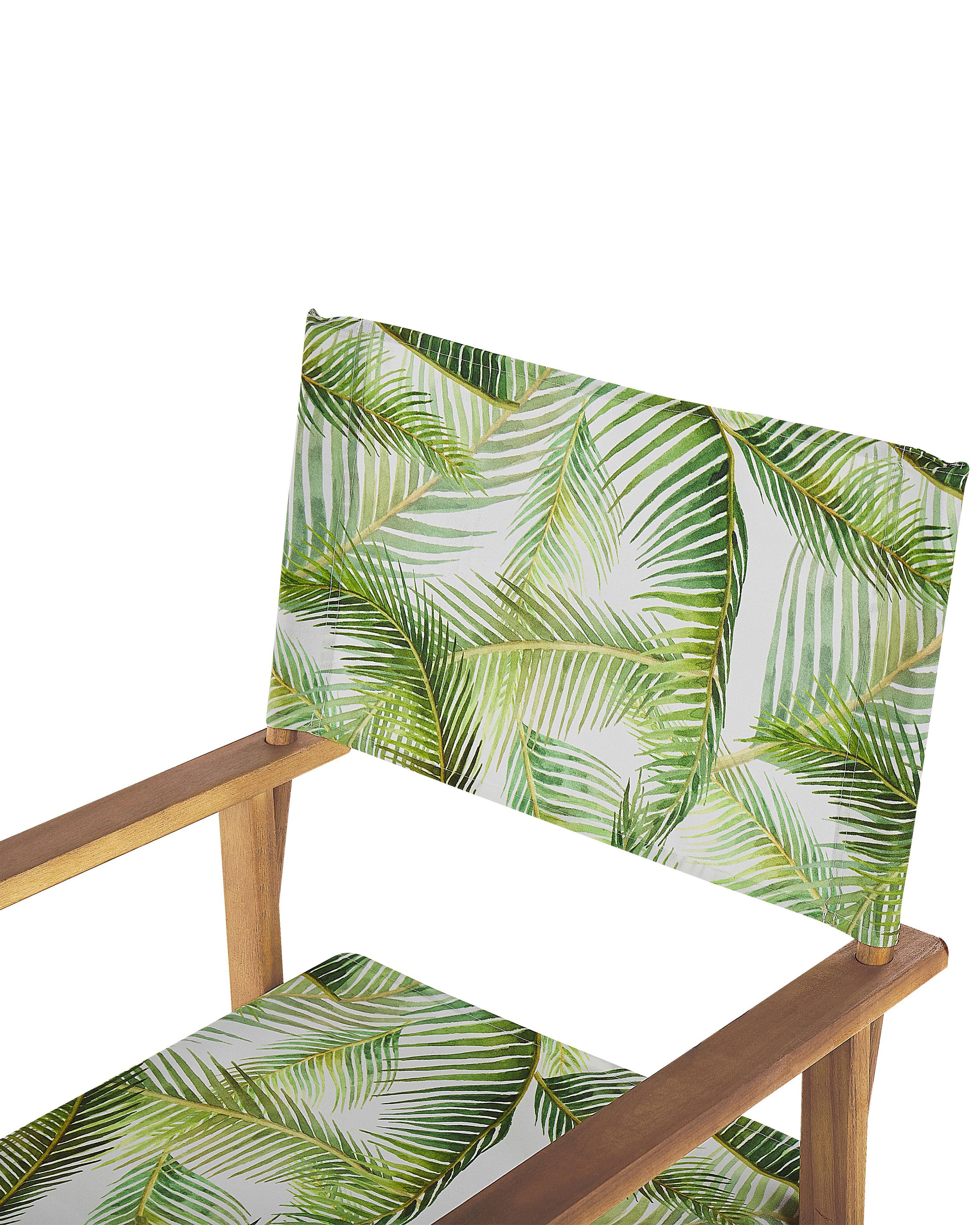 Set van 2 tuinstoelen CINE Acaciahout Lichtgroen
