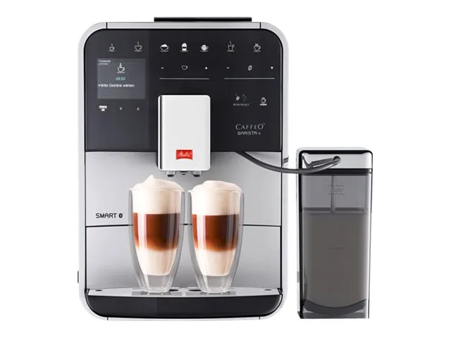 Melitta CAFFEO Barista TS Smart - Automatisk kaffemaskine med mælkeskummer - 15 bar - sølv