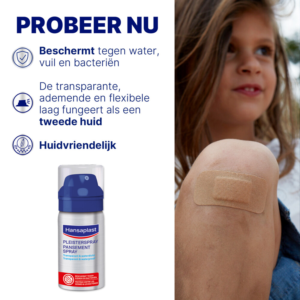 2x Hansaplast Pleister Spray 32,5 ml