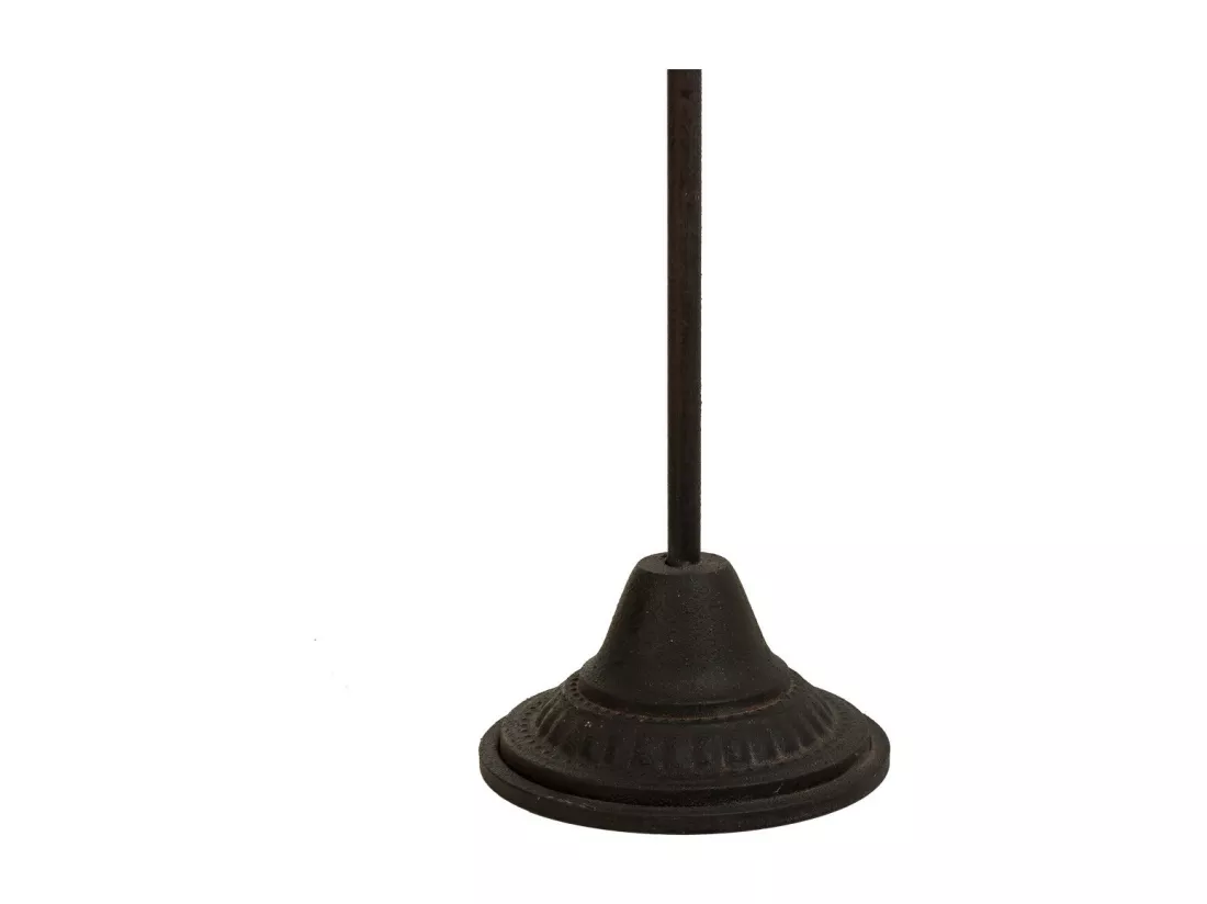 Lampadaire en métal noir 37x37x149h