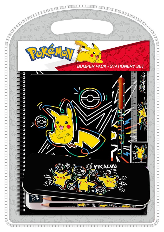Pokémon - Neon - Bumper Sæt med Æske & Notesbog