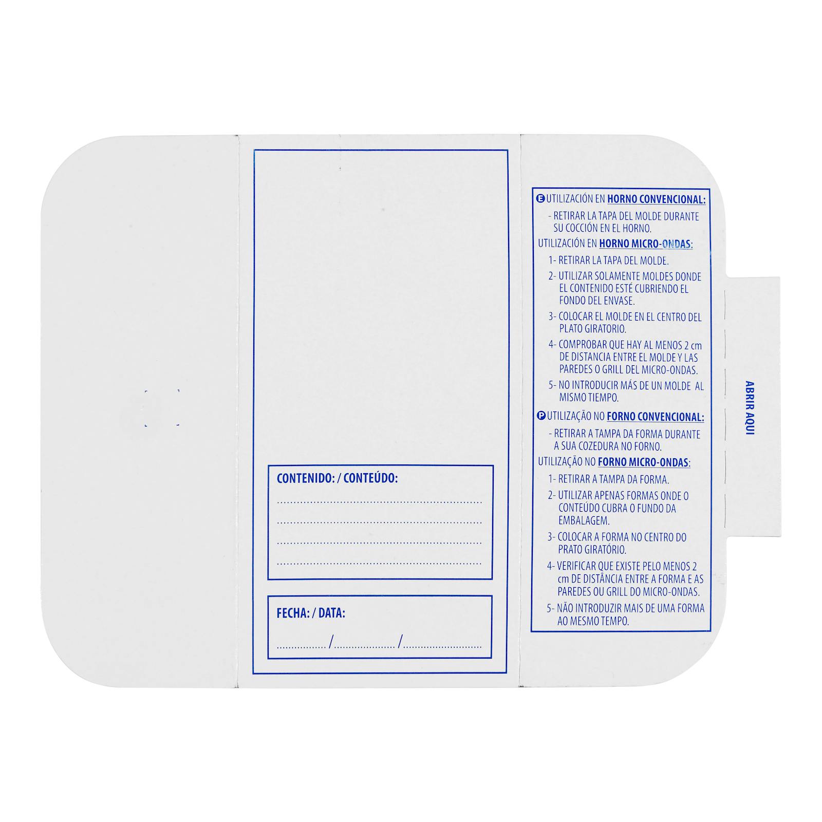 Moule rectangulaire en aluminium Alibérico 0,5 L
