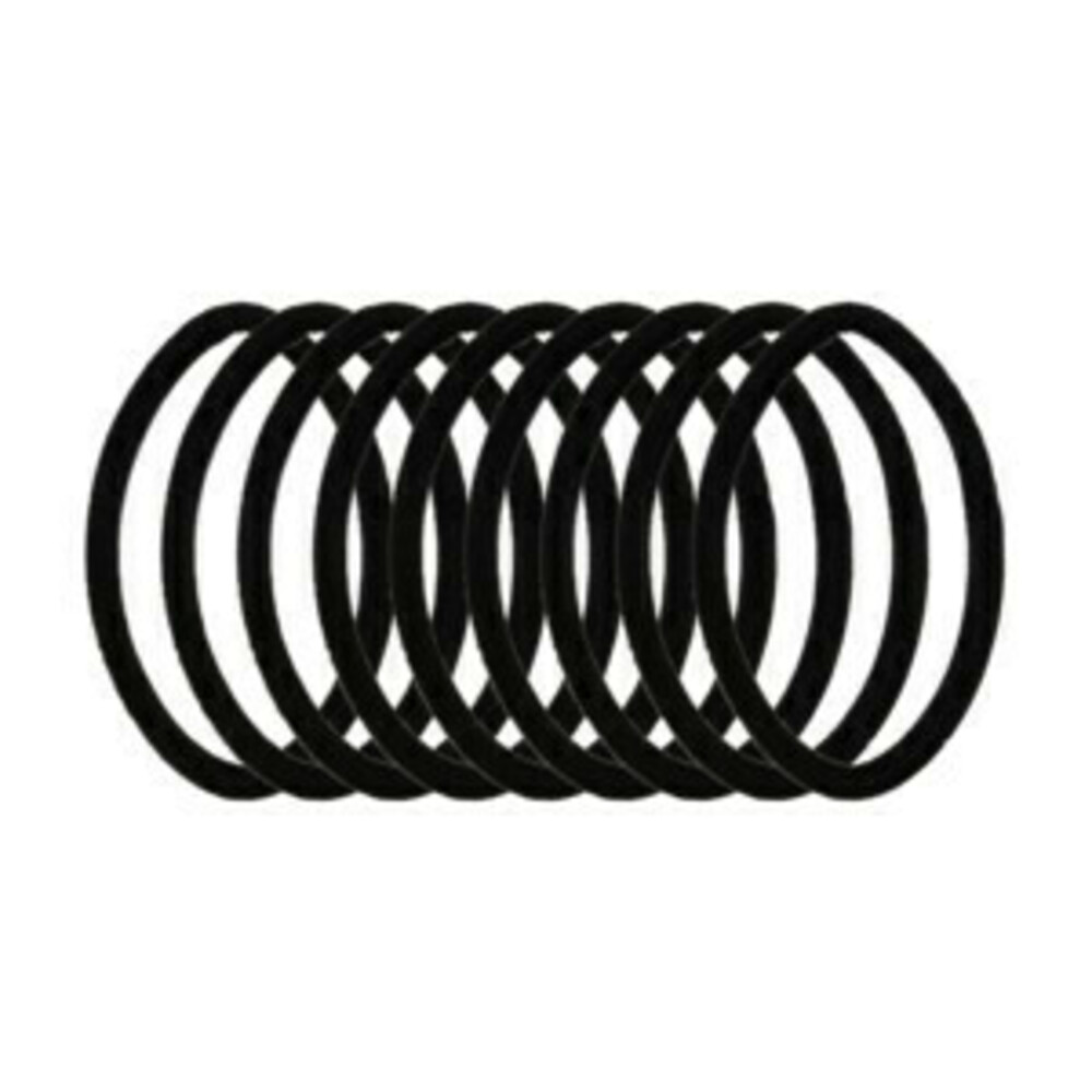 Zenner Haarelastiek Metal Free Bamboe Zwart9 stuks