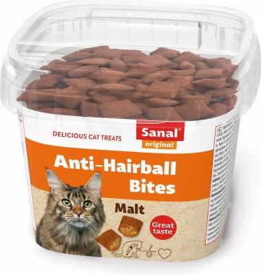 Sanal kattensnack Anti-Hairball Bites adult 75 g