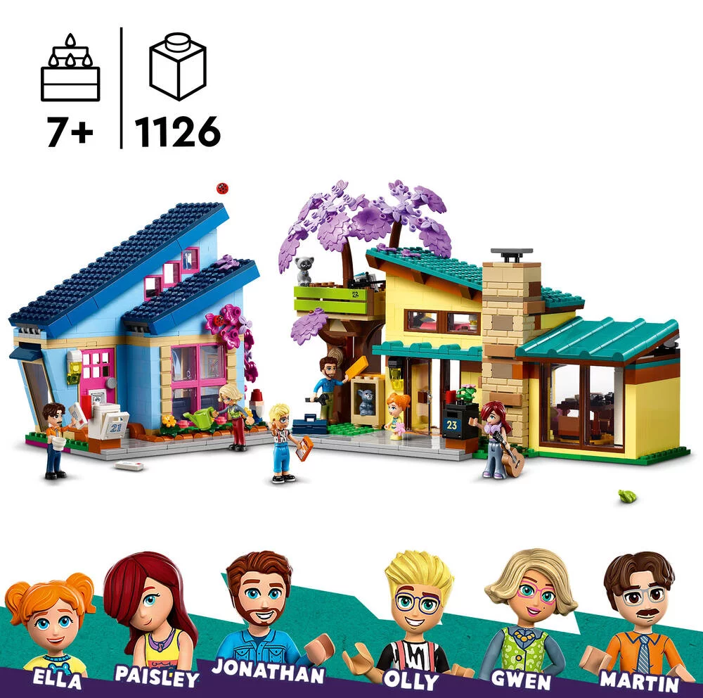 LEGO®FRIENDS 42620 - LES MAISONS FAMILIALES D’OLLY ET DE PAISLEY