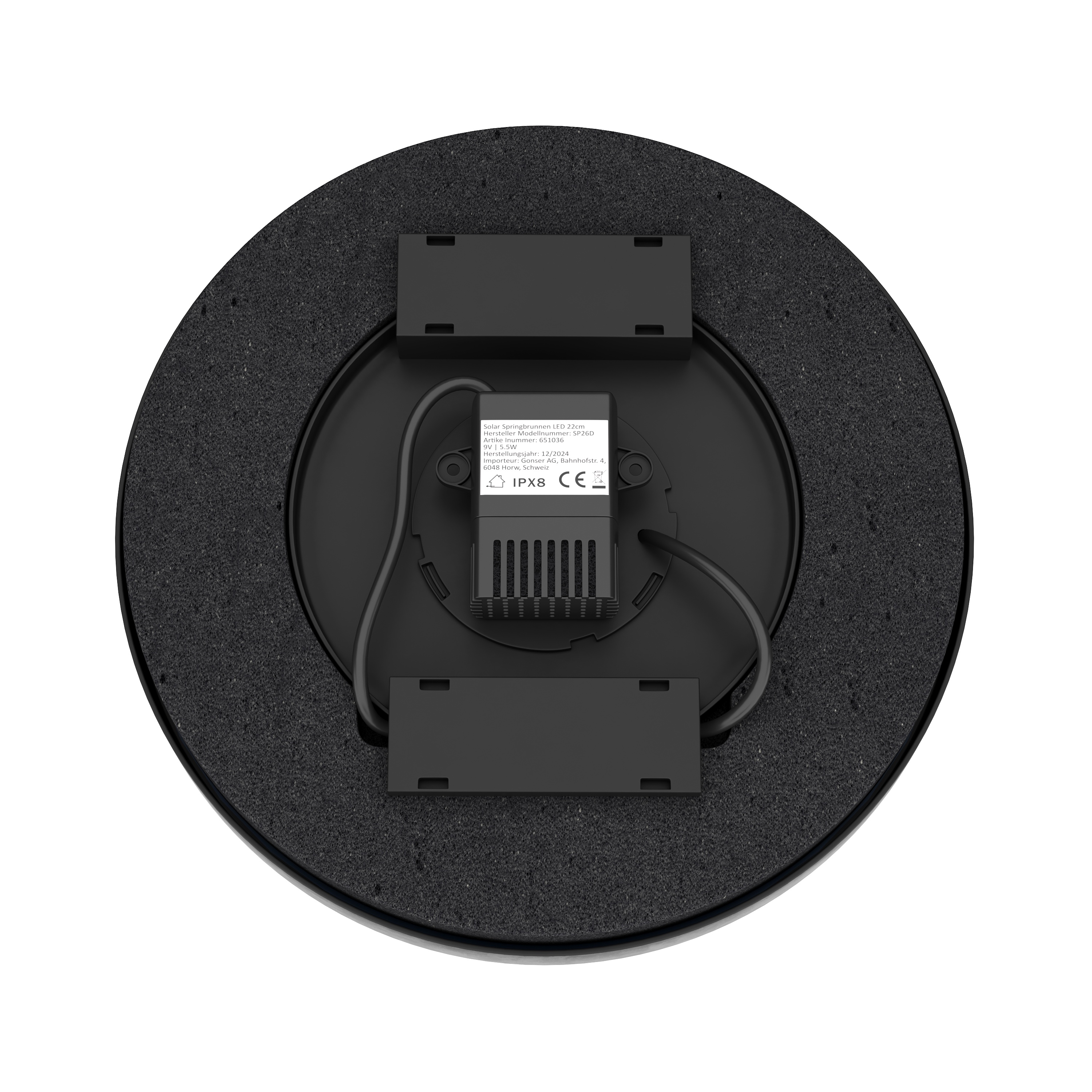 LED Solar Springbrunnen 22 cm