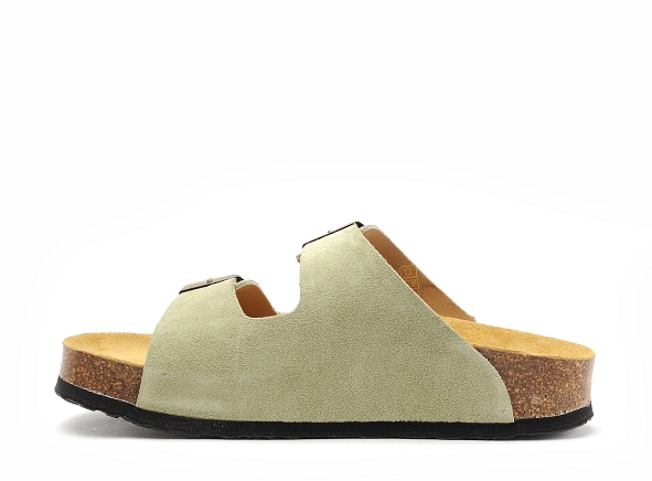 Plakton mules et sabots plats femme cp beta 340010 vert