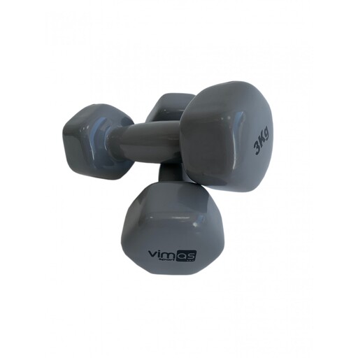 Halteres de 3 kg. Conjunto com 2 unidades. Vimas Sport