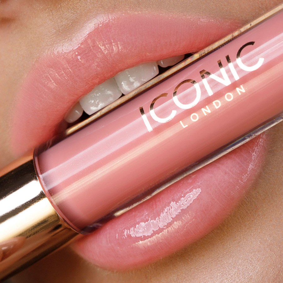 Iconic London Lip Plumping Gloss Peek-a-Boo Bright Pink 5ml