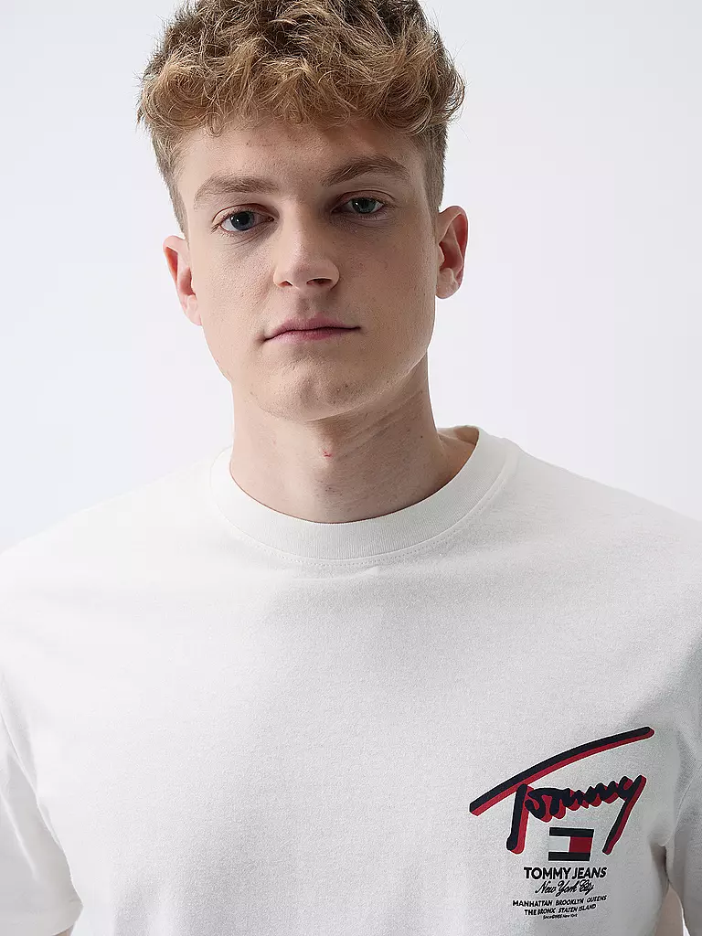 TOMMY JEANS T-Shirt weiss