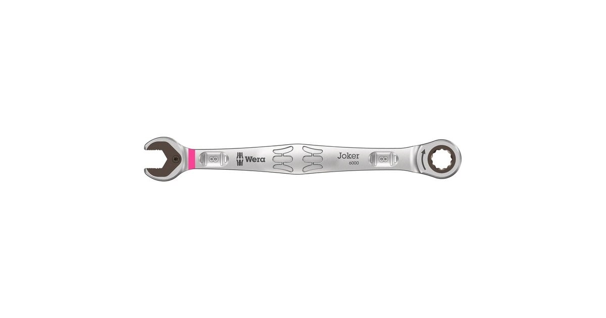 Wera9631 Magneetstrip 6000 Joker 2 steek-ringratelsleutelset moersleutel  (5‑delig)