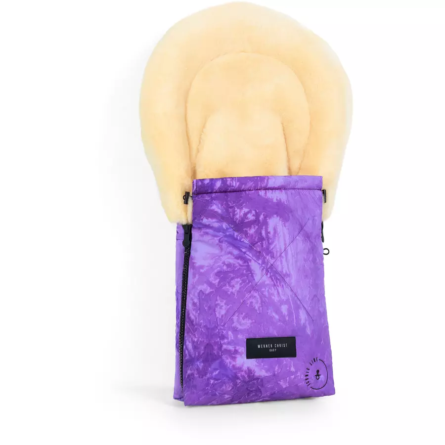 Werner Christ Baby Lammfellfußsack OSLO ICONIC LINE Batik-Violet