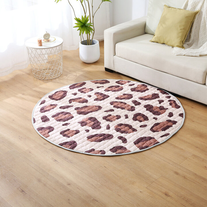 Speelkleed baby rond - Noa Panterprint Bruin