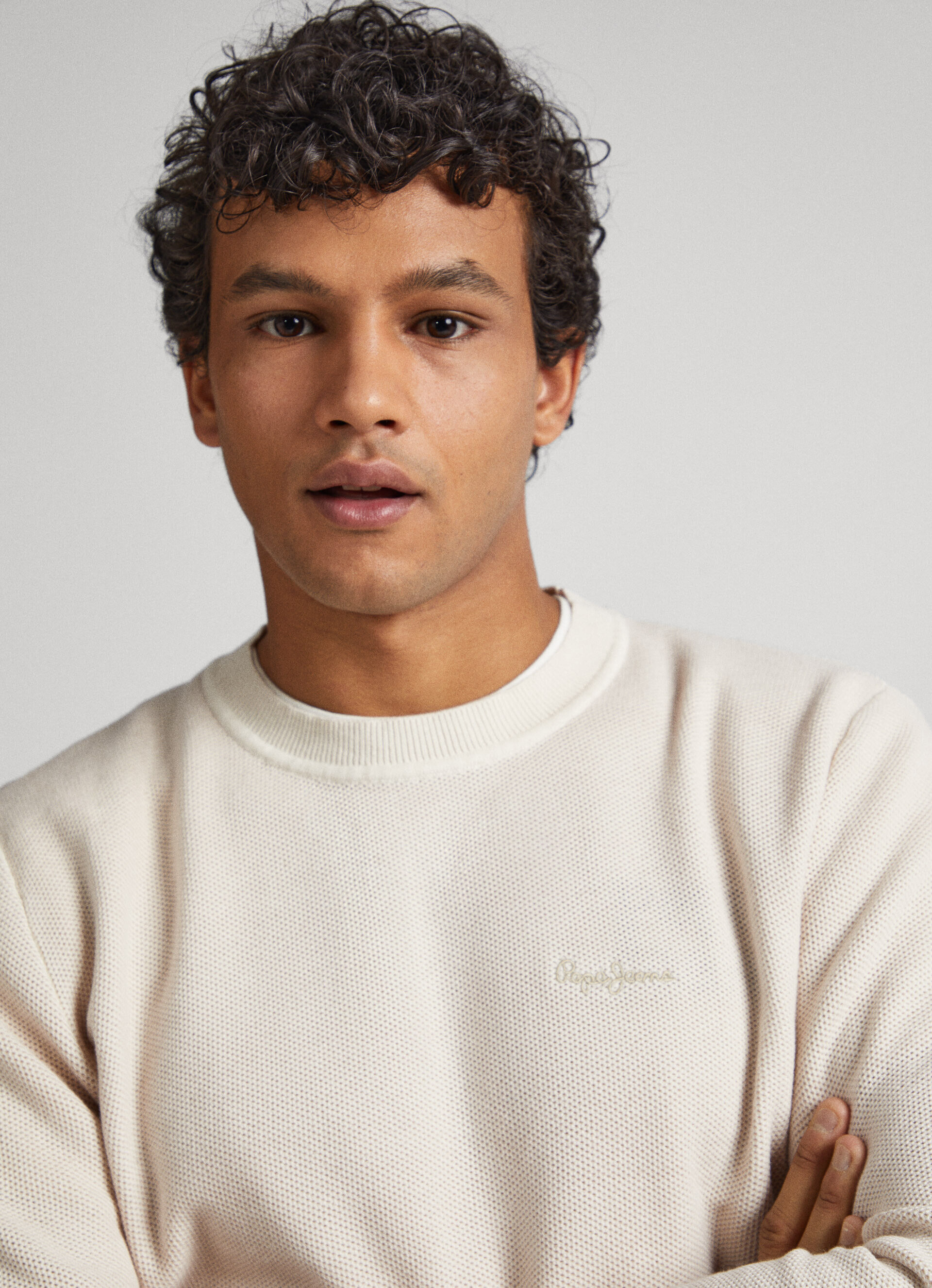 CAMISA COM LOGOTIPO ESTAMPADO - branco marfim
