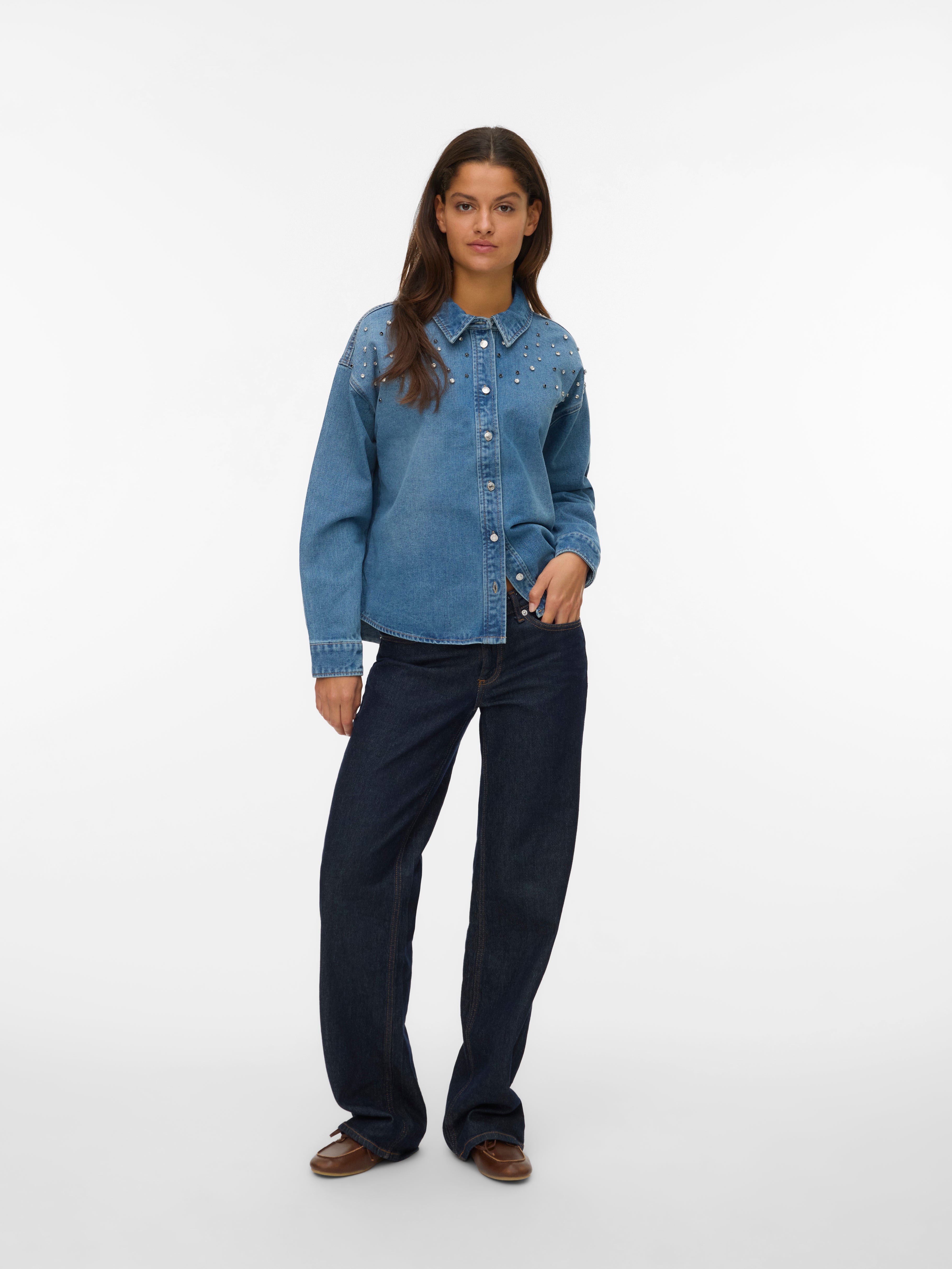 VMPIXIE Denim overhemd