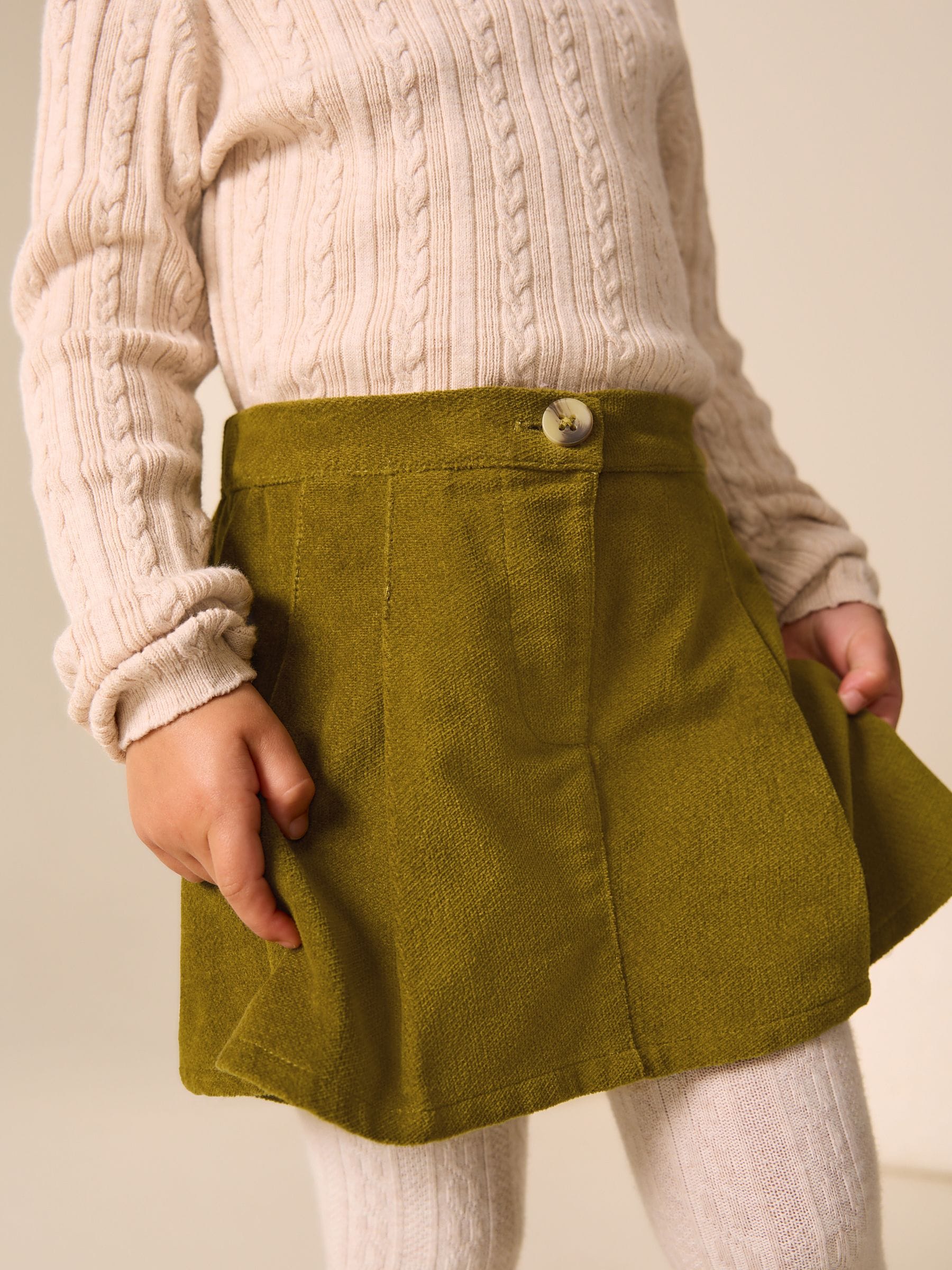 Groen - Corduroy skort (3mnd -7jr)