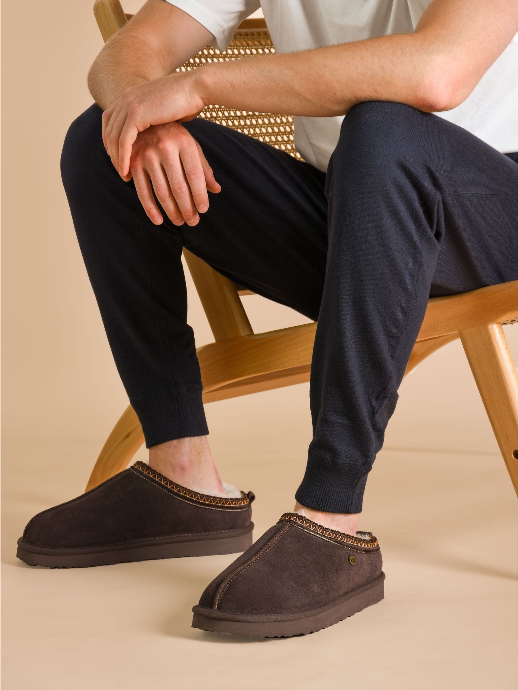 Bruin - Just Sheepskin Heren Miles Pantoffels