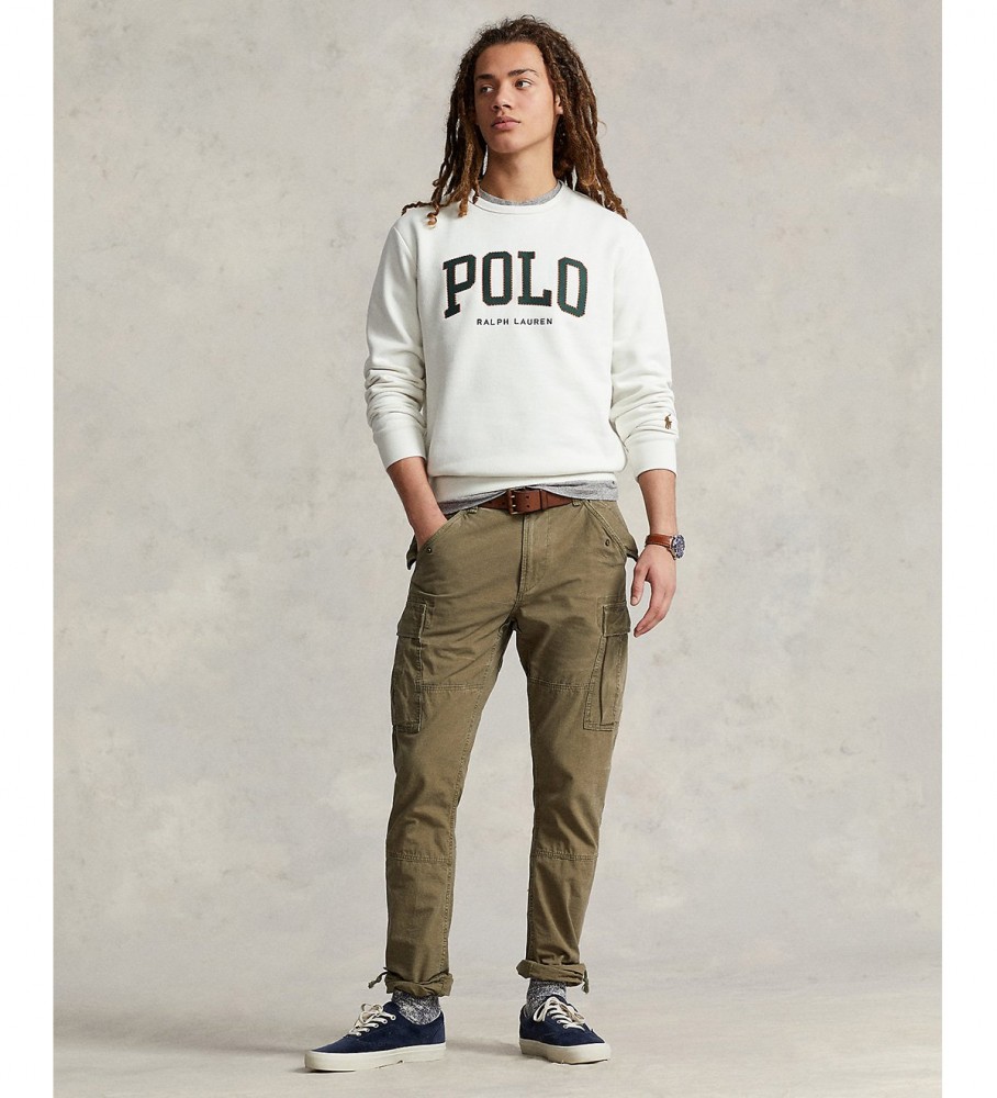 Moletom Ralph Lauren branco com logo
