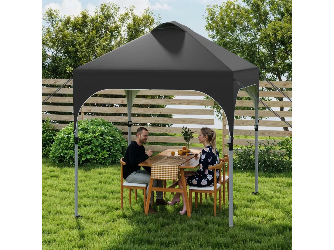YITAHOME 2.5x2.5M Instant Pop Up - Tente de camping Pliante et imperméable - Noir