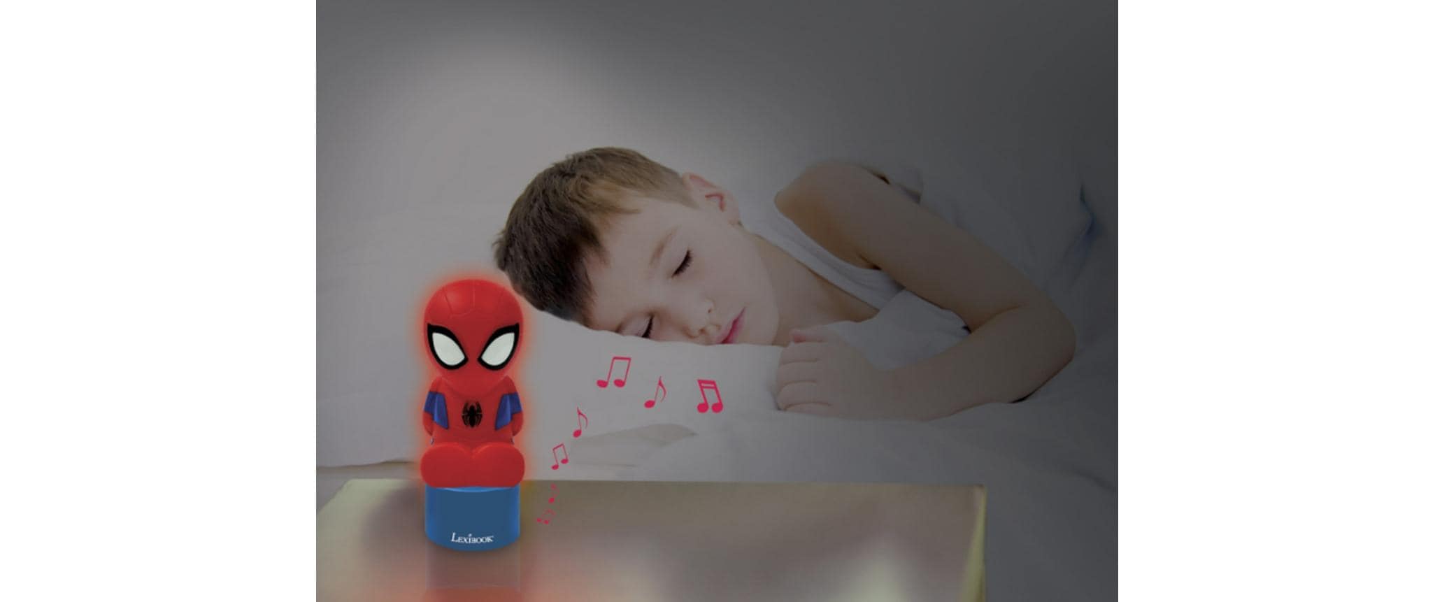 Spiderman Nachtlicht-Lautsprecher Blau/RotAngenehmes Nachtlicht mit 3D Figur