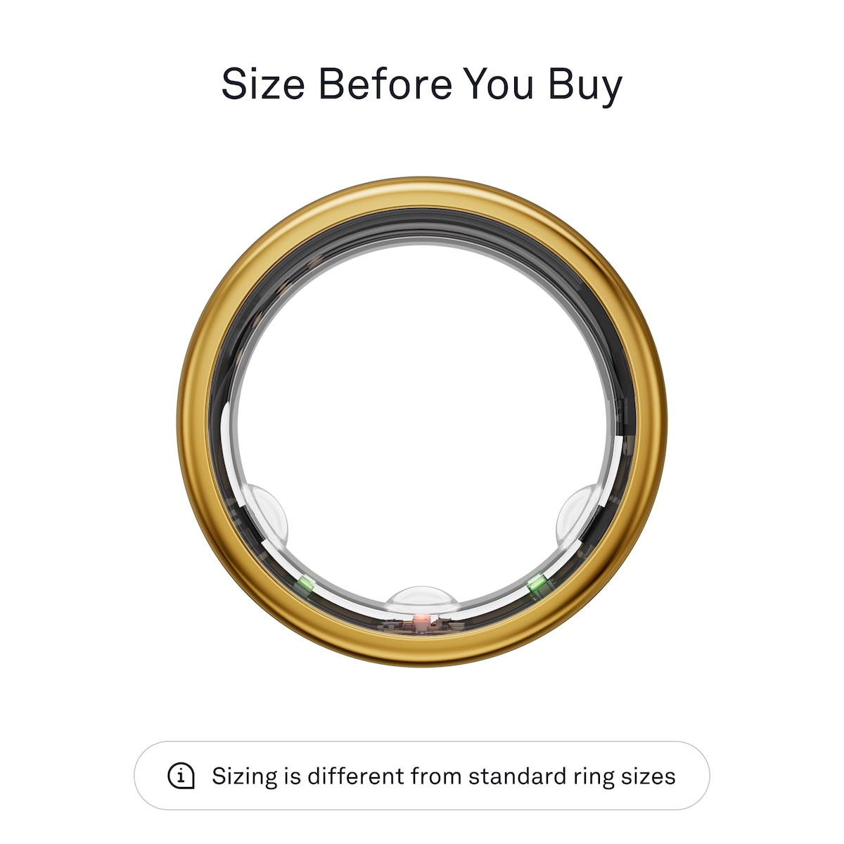 Oura-ring Gen3 Horizon smartring størrelse 11 (Gold)