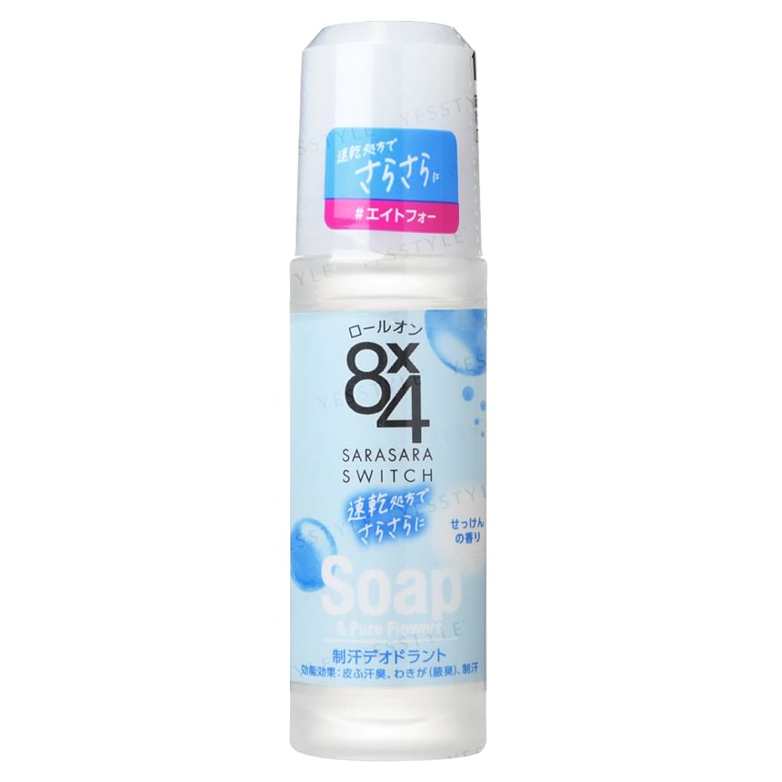 Kao - 8 x 4 Aroma Switch Antitranspirant Roll On Zeep Pure Flower