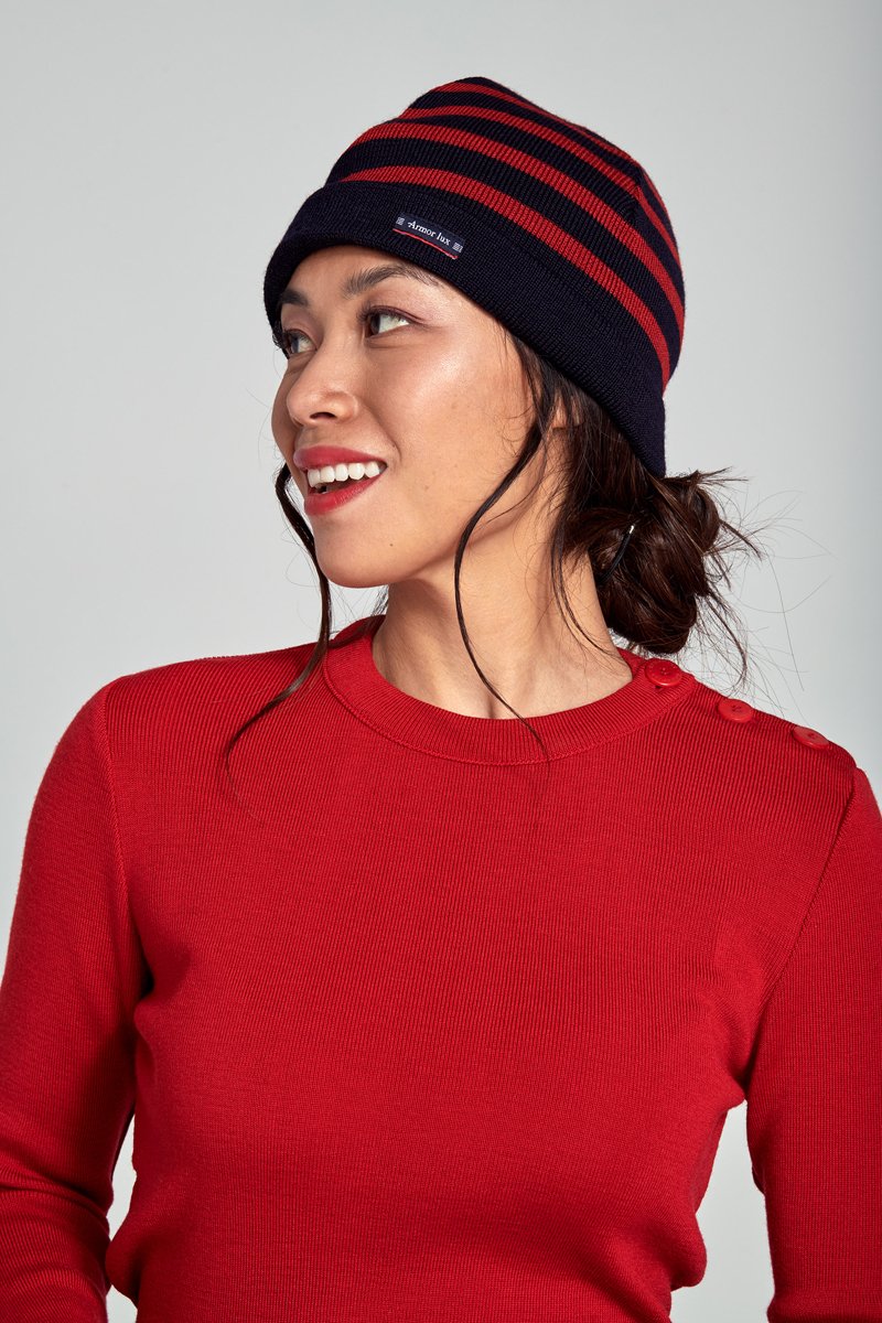 Bonnet rayé 