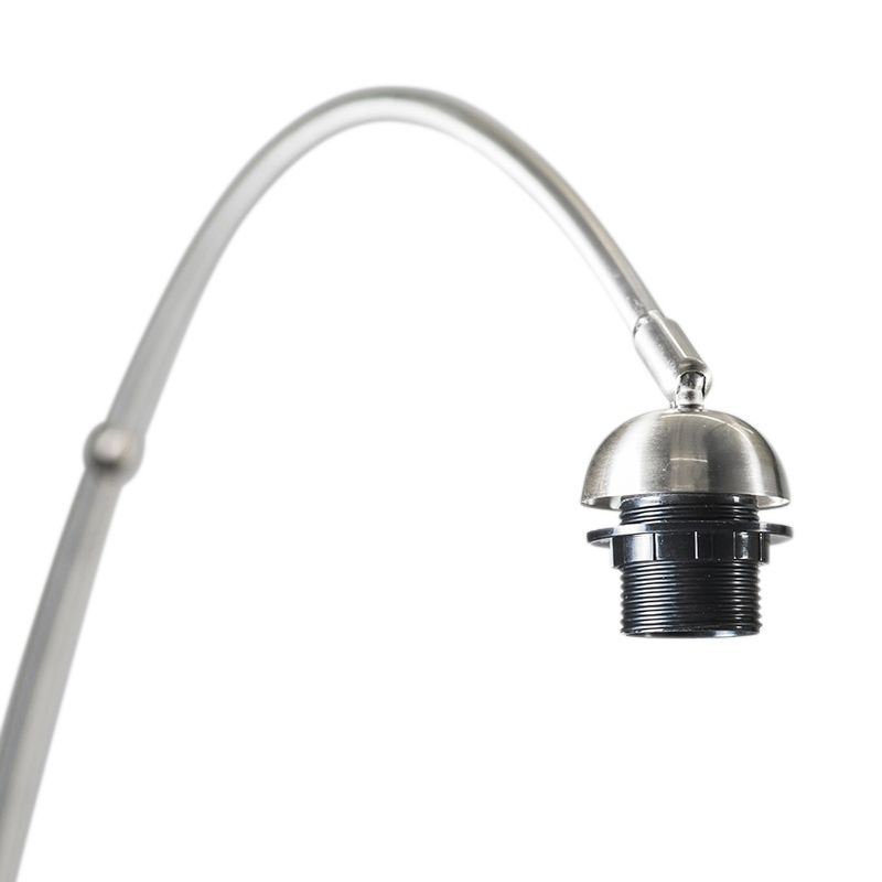 Moderne booglamp staal XL verstelbaar zonder kap