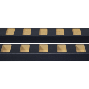 Roomdivider profiel recht 90° lava eiken 2 stuks
