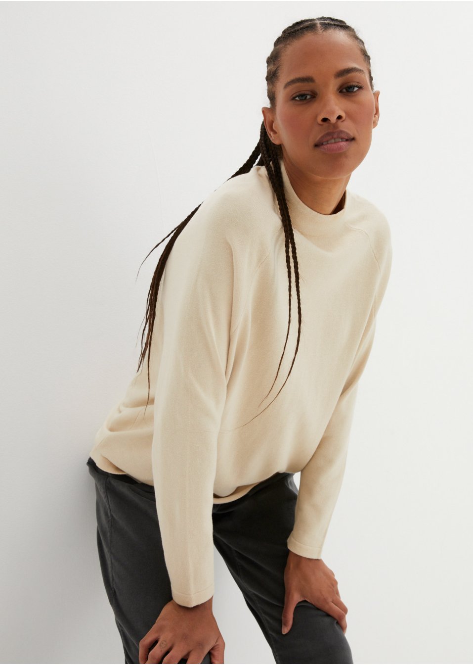 Pull avec col montant