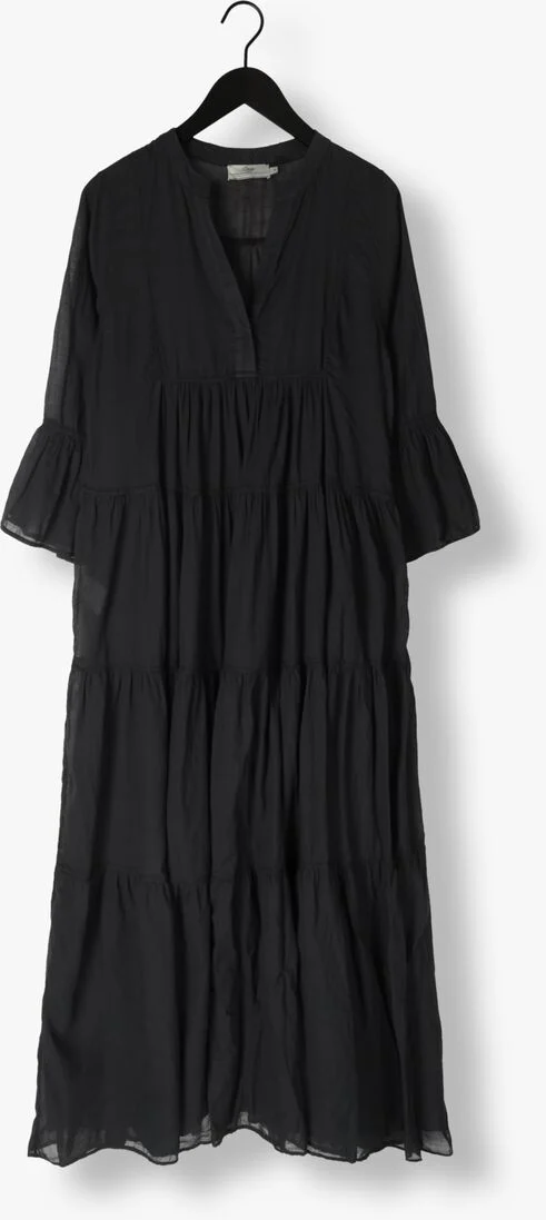 DEVOTION zwarte devotion maxi jurk manousia
